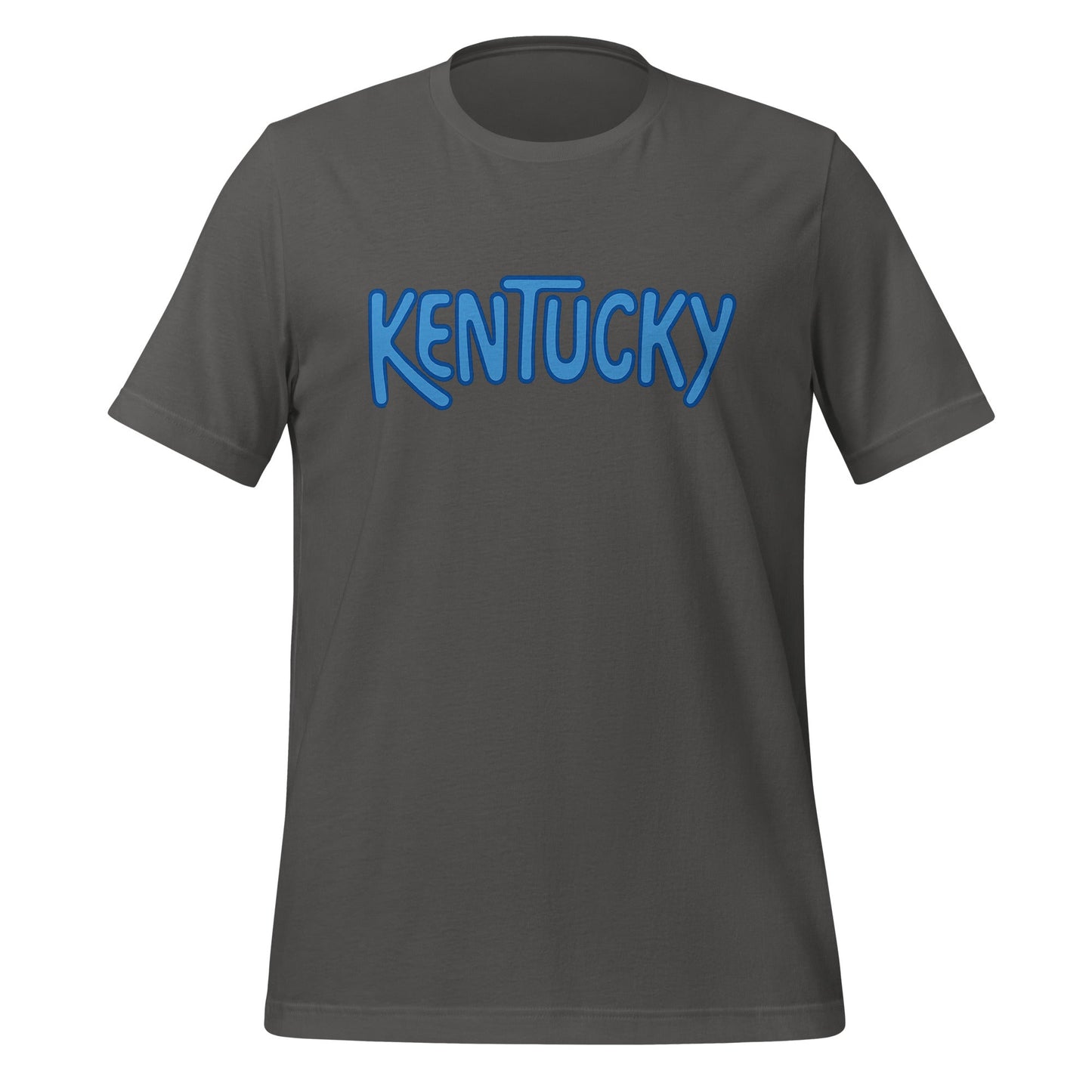 Kentucky T-Shirt | Retro Bubble Kentucky Blue Design | Softer Airlume Tee - Bluegrass Elite Apparel LLC