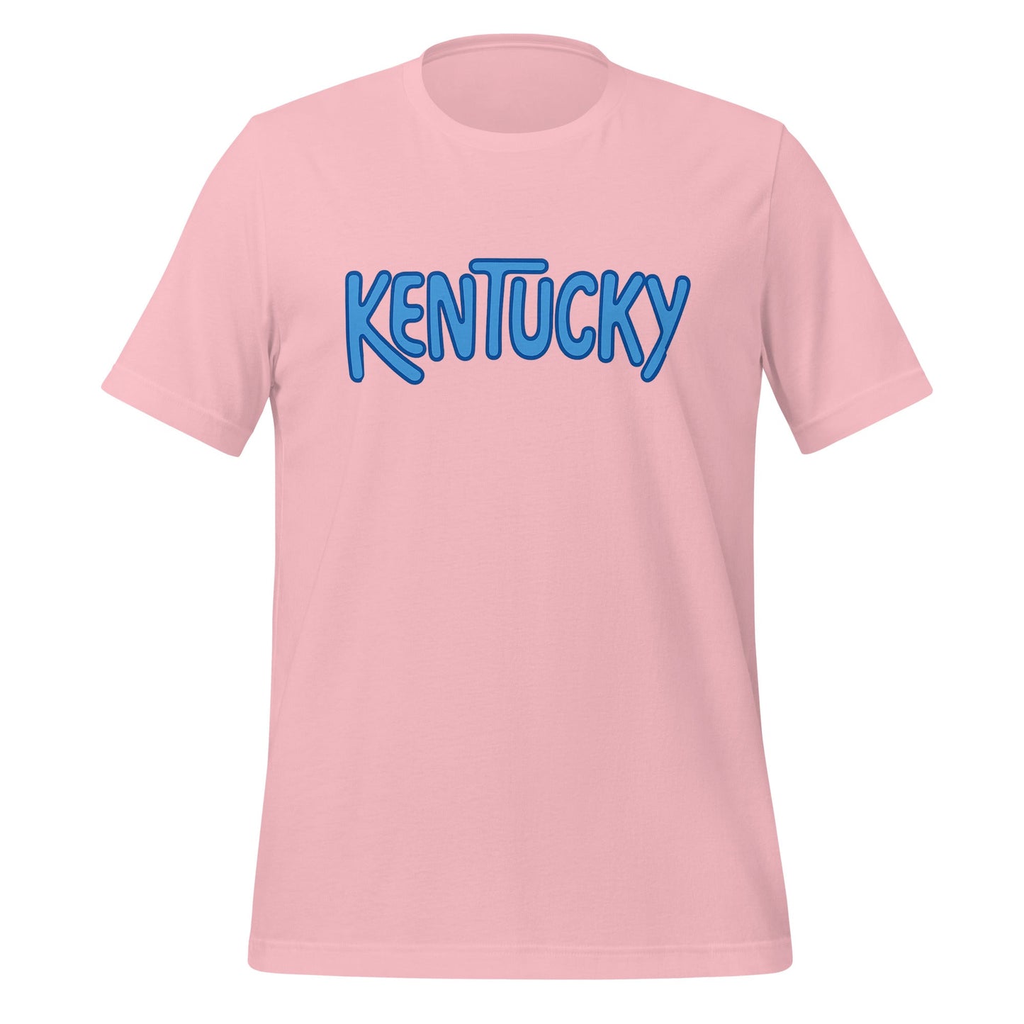 Kentucky T-Shirt | Retro Bubble Kentucky Blue Design | Softer Airlume Tee - Bluegrass Elite Apparel LLC