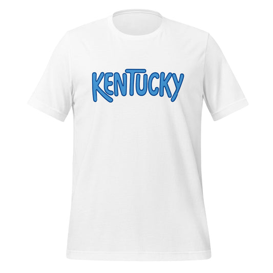 Kentucky T-Shirt | Retro Bubble Kentucky Blue Design | Softer Airlume Tee - Bluegrass Elite Apparel LLC