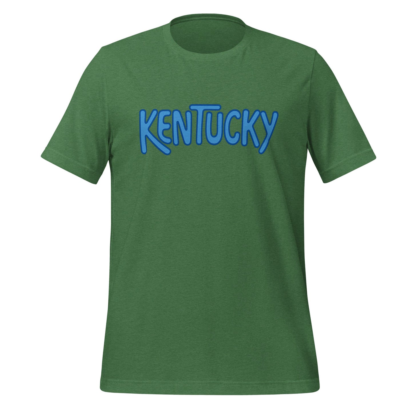 Kentucky T-Shirt | Retro Bubble Kentucky Blue Design | Softer Airlume Tee - Bluegrass Elite Apparel LLC