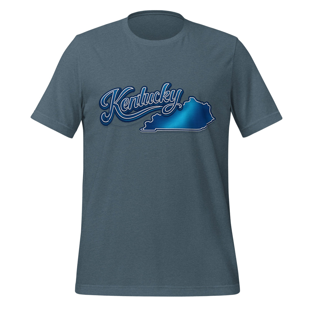 Kentucky T-Shirt | Script State Outline Design | Classic - Bluegrass Elite Apparel LLC
