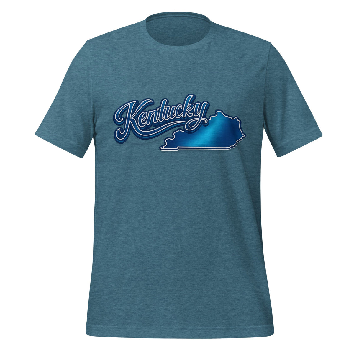 Kentucky T-Shirt | Script State Outline Design | Classic - Bluegrass Elite Apparel LLC