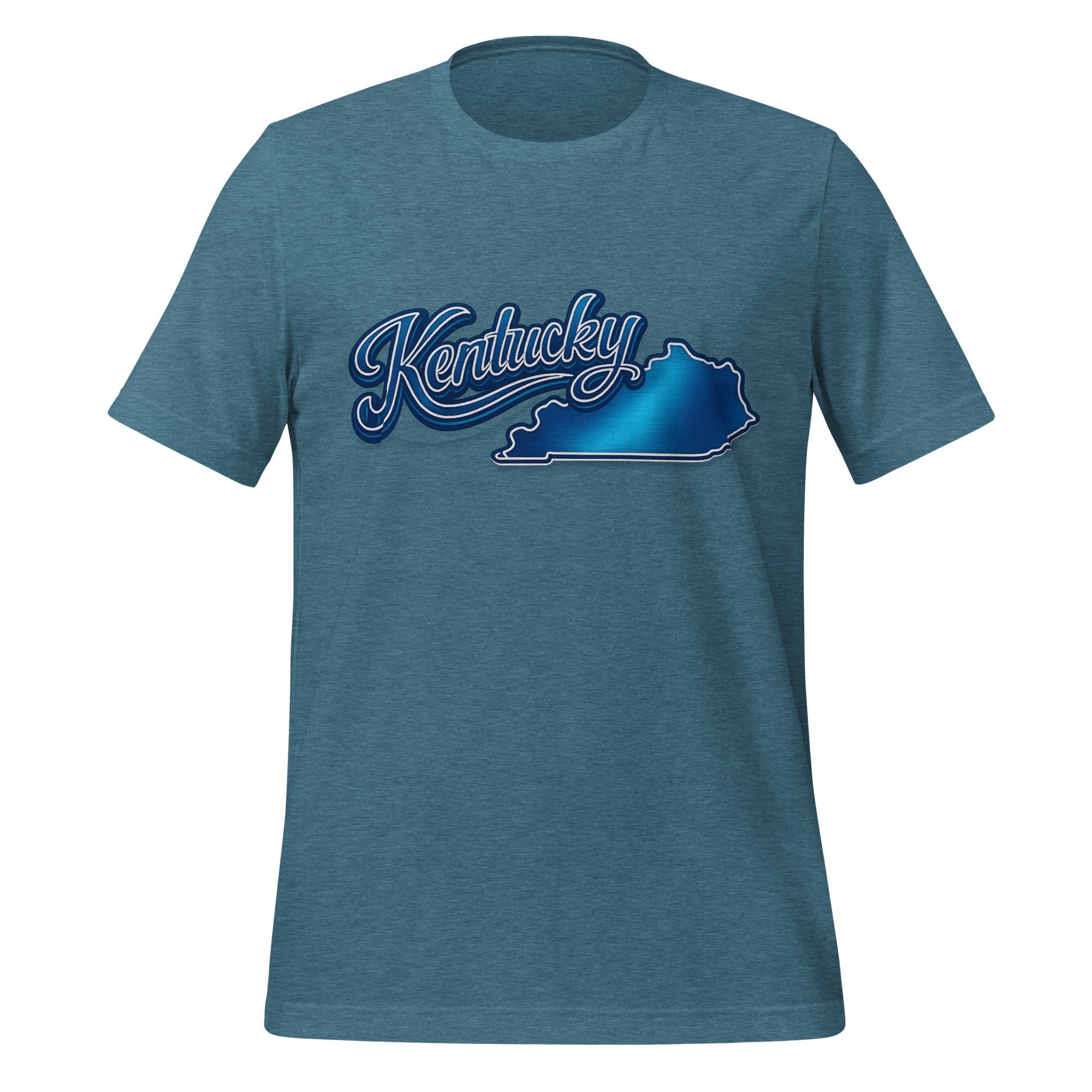 Kentucky T-Shirt | Script State Outline Design | Classic - Bluegrass Elite Apparel LLC