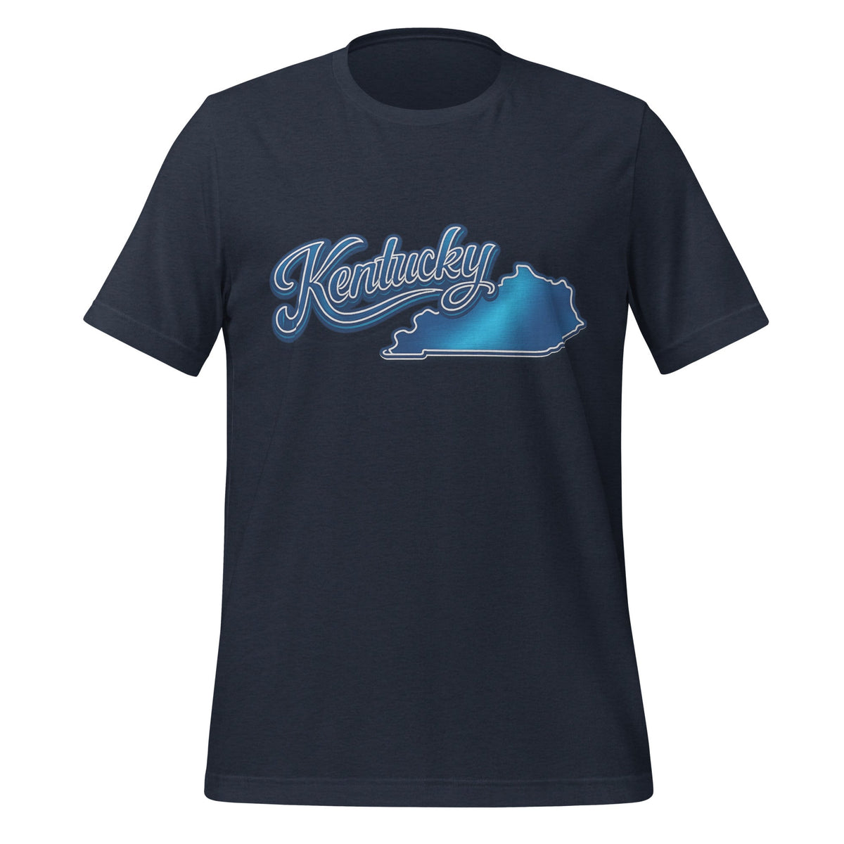 Kentucky T-Shirt | Script State Outline Design | Classic - Bluegrass Elite Apparel LLC