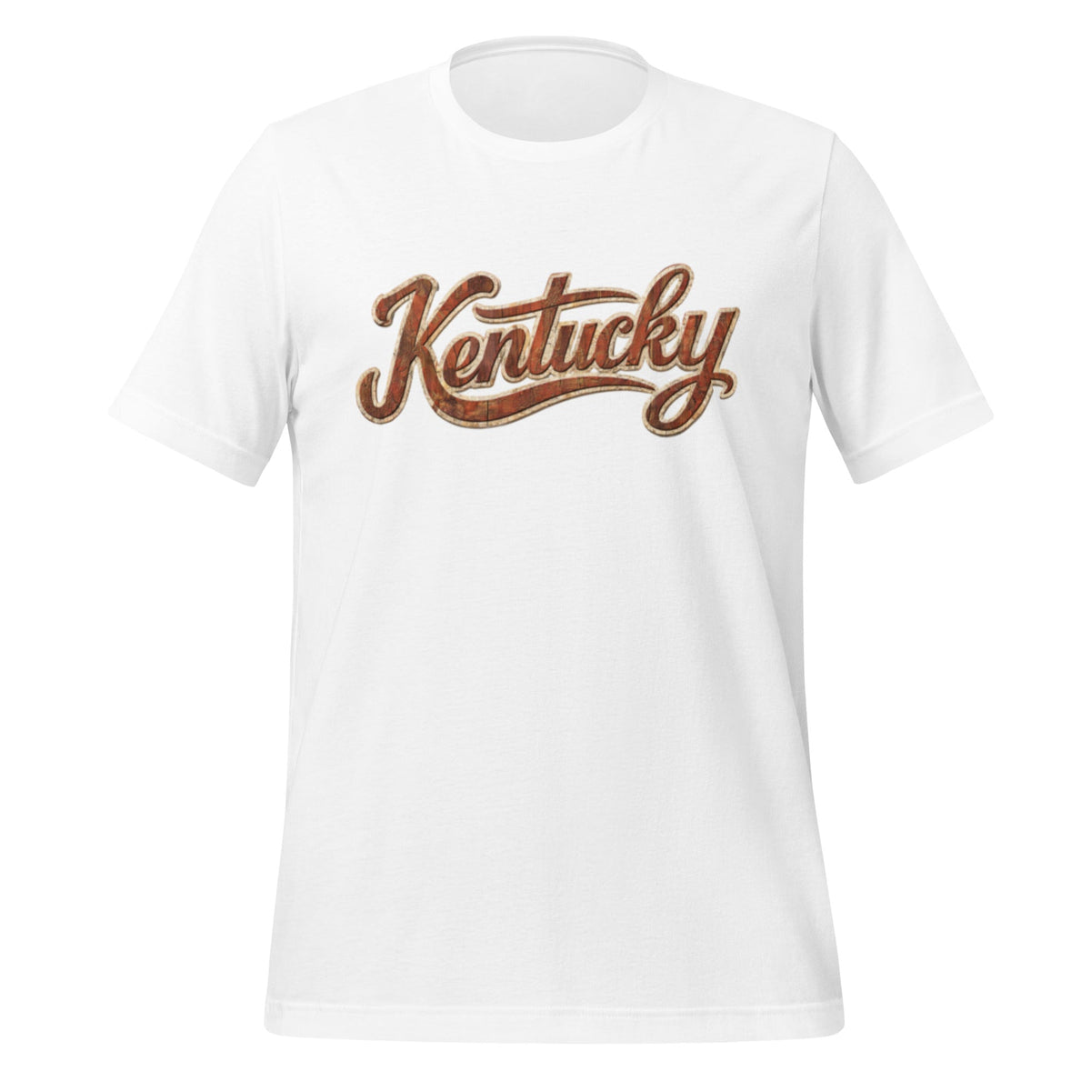 Kentucky T-Shirt | Vintage Wood Texture Script | Classic - Bluegrass Elite Apparel LLC