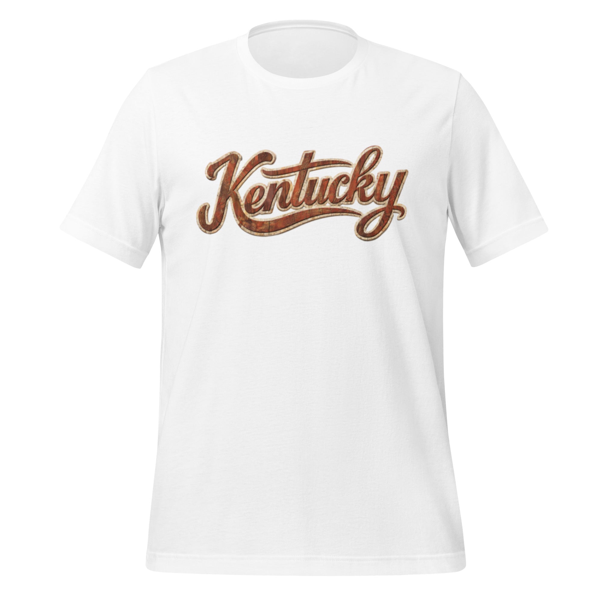Kentucky T-Shirt | Vintage Wood Texture Script | Classic - Bluegrass Elite Apparel LLC