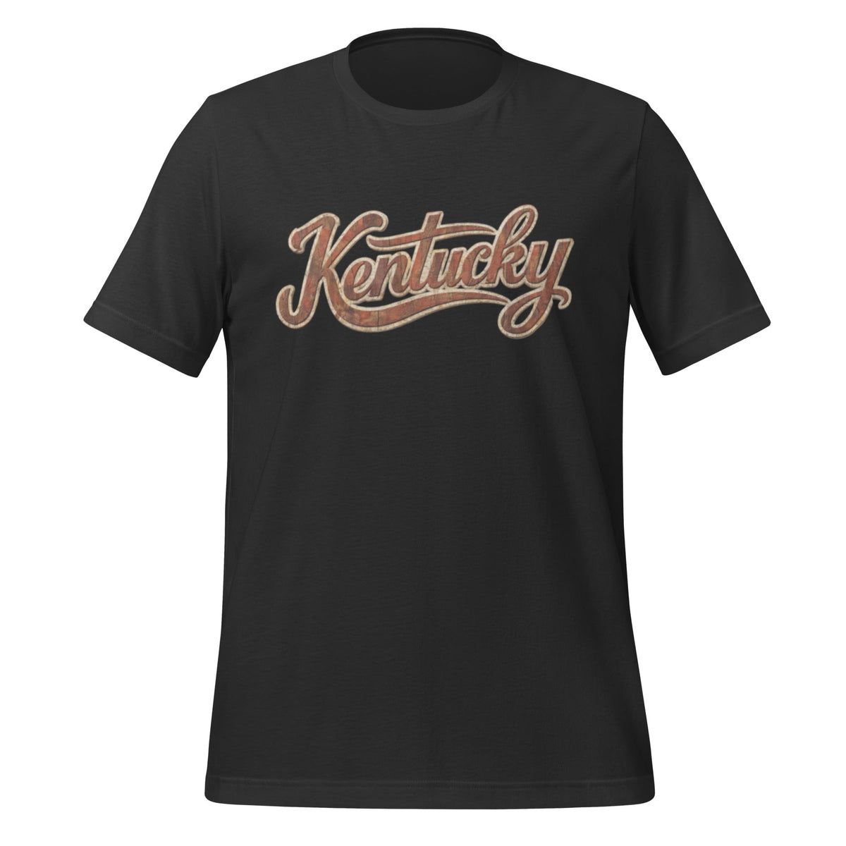 Kentucky T-Shirt | Vintage Wood Texture Script | Classic - Bluegrass Elite Apparel LLC