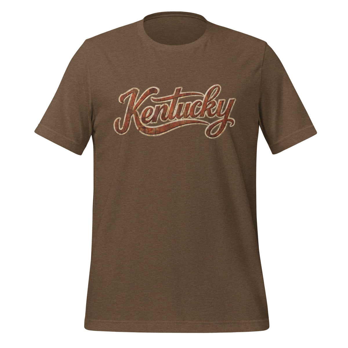 Kentucky T-Shirt | Vintage Wood Texture Script | Classic - Bluegrass Elite Apparel LLC