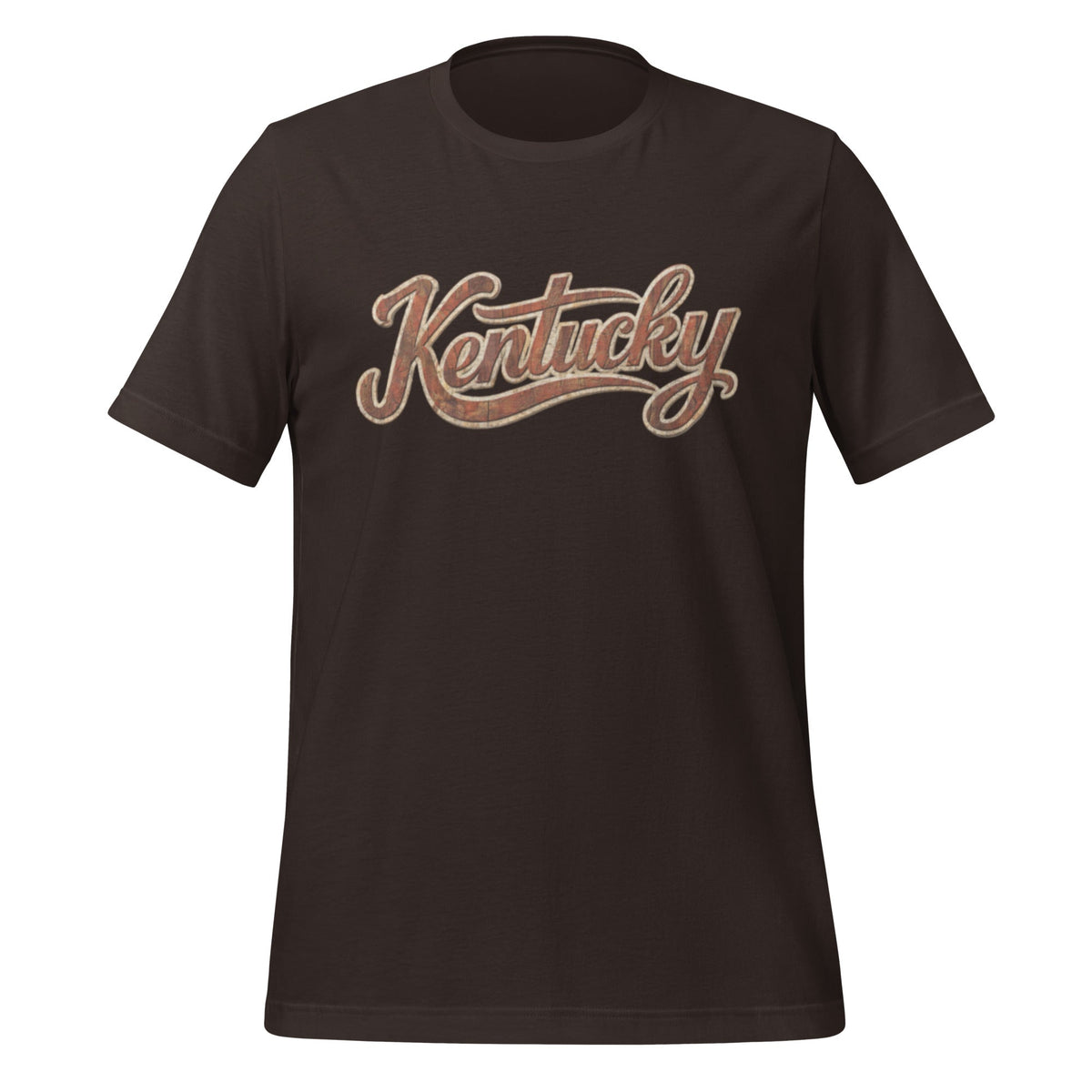 Kentucky T-Shirt | Vintage Wood Texture Script | Classic - Bluegrass Elite Apparel LLC