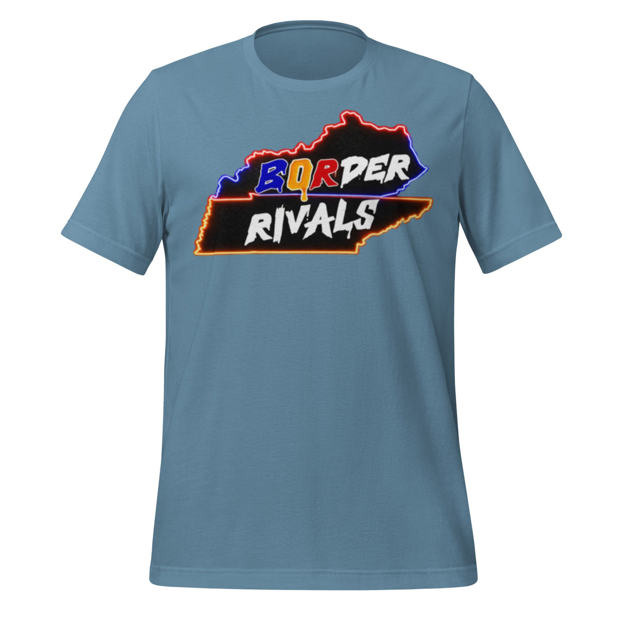 Kentucky Tennessee Rivalry T-Shirt | Border Rivals Map Design | HPS Collection | Classic Cotton - Bluegrass Elite Apparel LLC