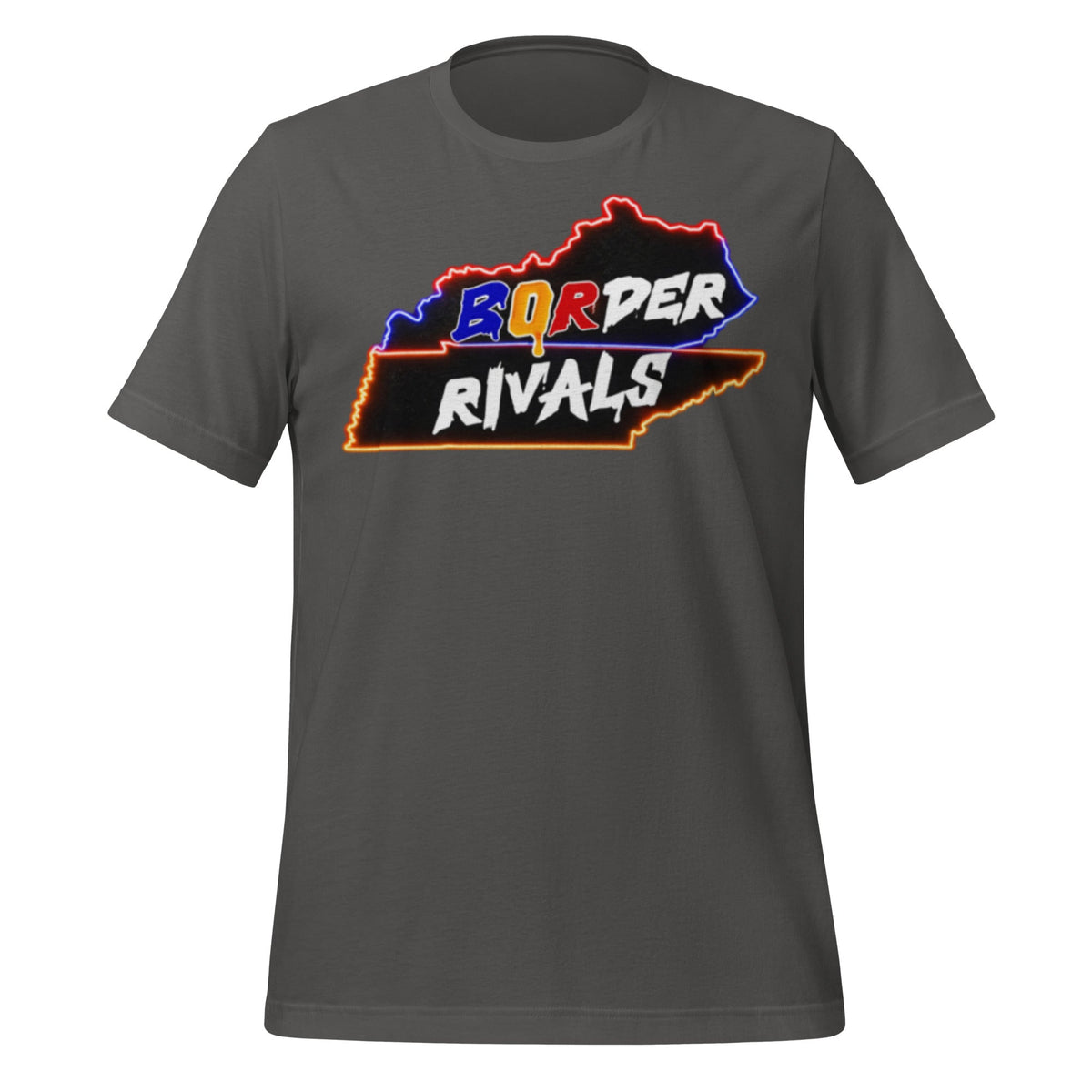 Kentucky Tennessee Rivalry T-Shirt | Border Rivals Map Design | HPS Collection | Classic Cotton - Bluegrass Elite Apparel LLC
