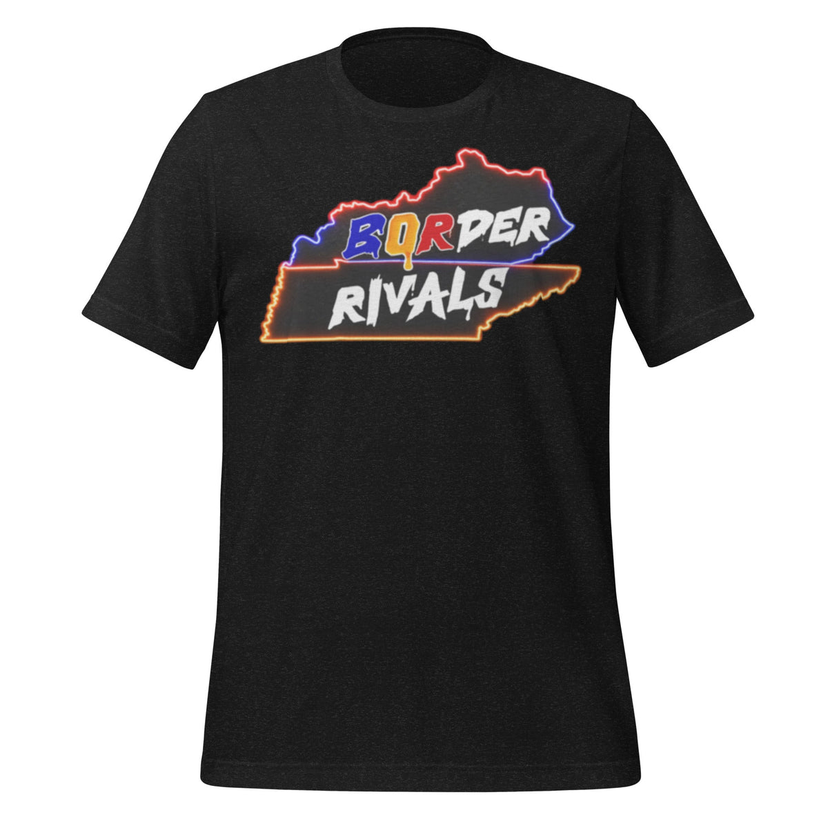 Kentucky Tennessee Rivalry T-Shirt | Border Rivals Map Design | HPS Collection | Classic Cotton - Bluegrass Elite Apparel LLC