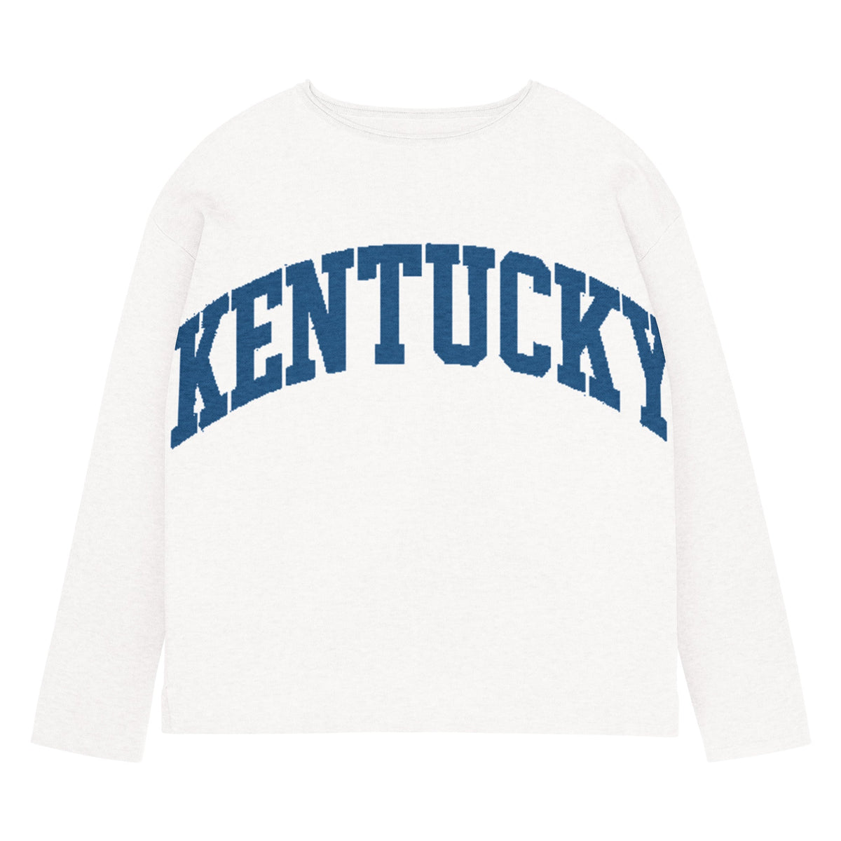 Kentucky Text Women's Sweater | Chic Straight Bottom Knit - Bluegrass Elite Apparel LLC