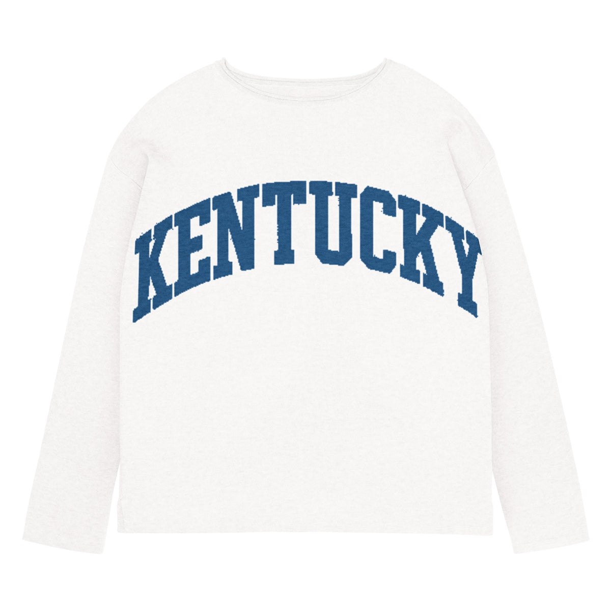Kentucky Text Women's Sweater | Chic Straight Bottom Knit - Bluegrass Elite Apparel LLC