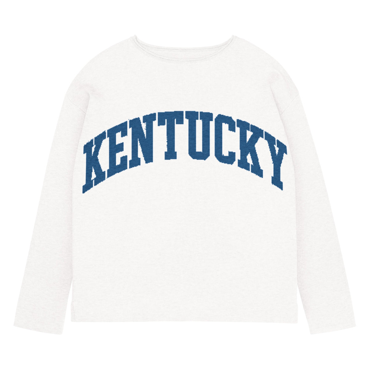 Kentucky Text Women's Sweater | Chic Straight Bottom Knit - Bluegrass Elite Apparel LLC