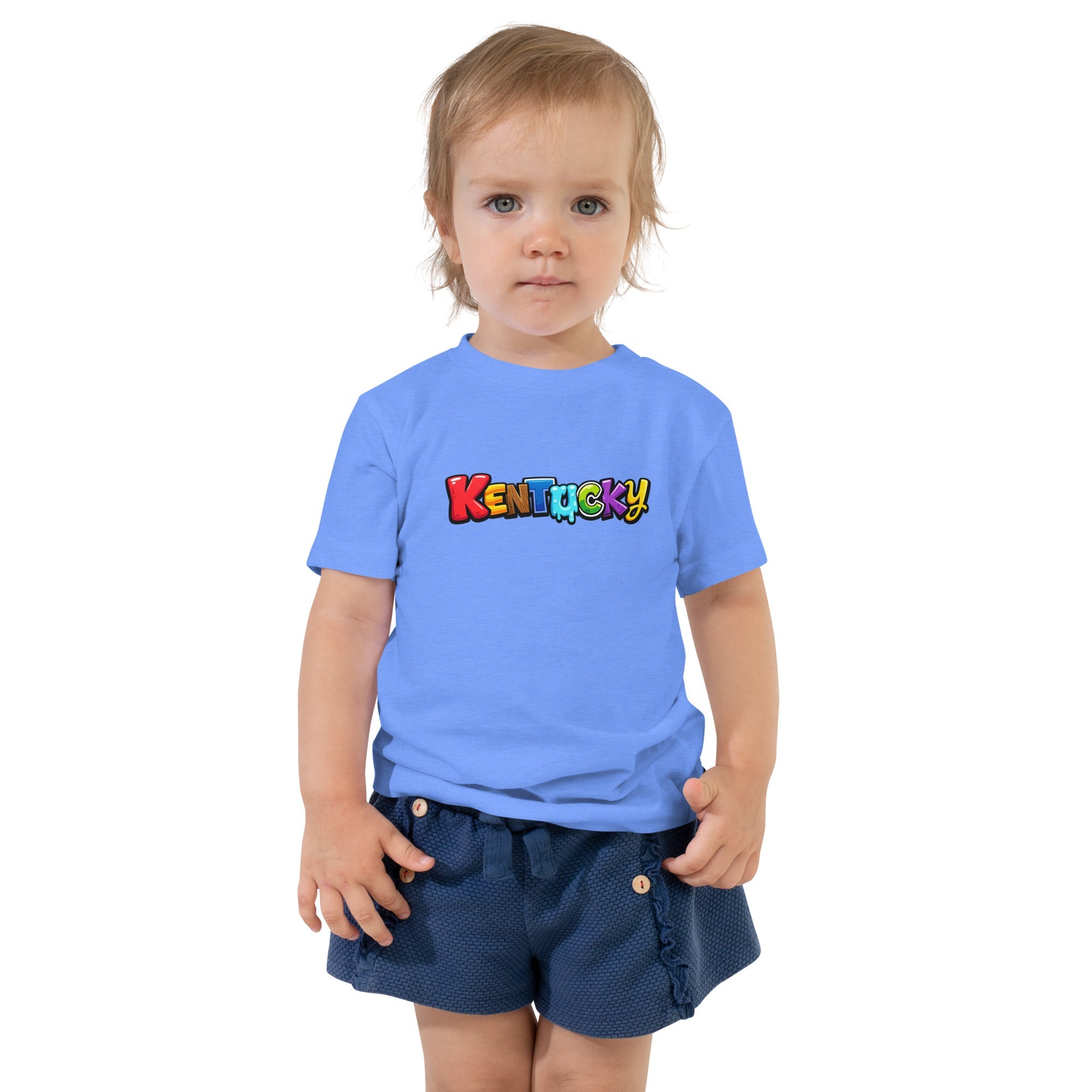 Kentucky Toddler Shirt | Fun Colorful Design | Basic Cotton - Bluegrass Elite Apparel LLC