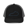 Kentucky Trucker Cap | Minimalist State Outline | Mesh Back - Bluegrass Elite Apparel LLC