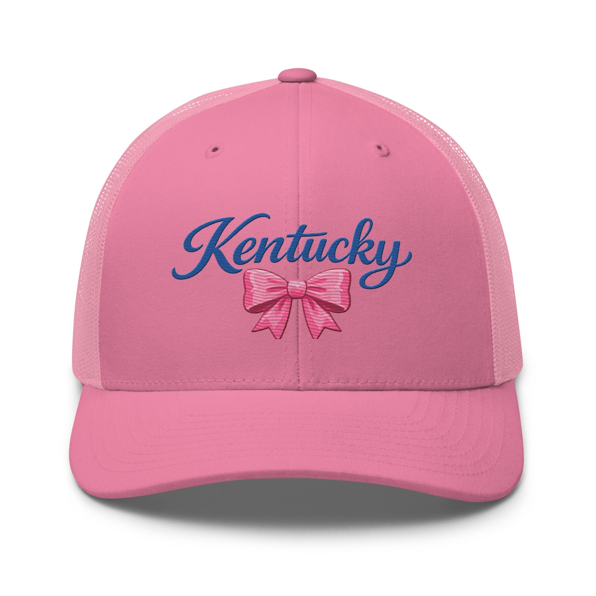Kentucky Trucker Cap | Script & Bow Design | Classic Mesh Snapback - Bluegrass Elite Apparel LLC