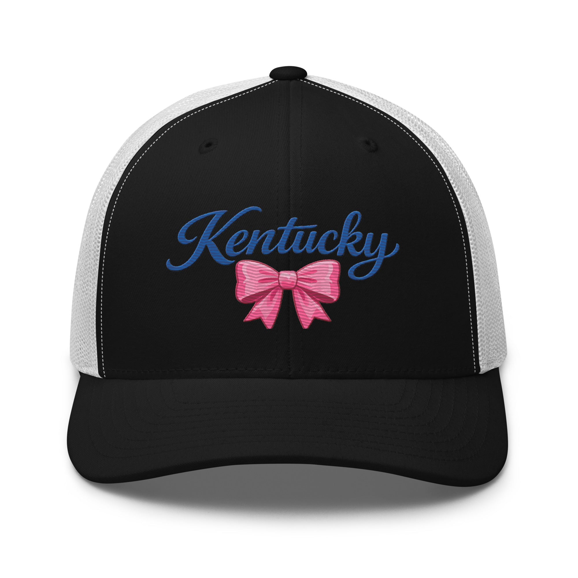 Kentucky Trucker Cap | Script & Bow Design | Classic Mesh Snapback - Bluegrass Elite Apparel LLC