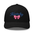 Kentucky Trucker Cap | Script & Bow Design | Classic Mesh Snapback - Bluegrass Elite Apparel LLC