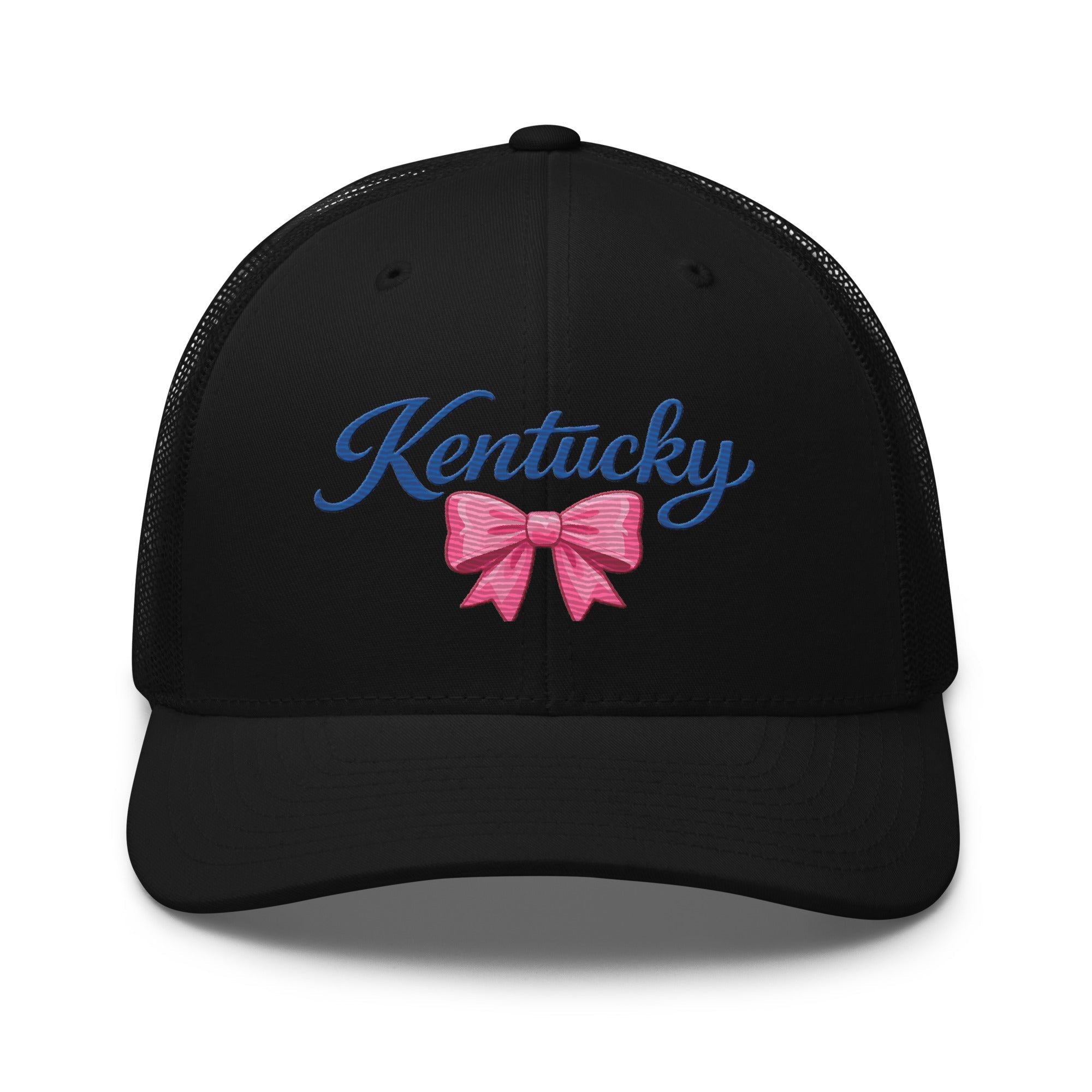 Kentucky Trucker Cap | Script & Bow Design | Classic Mesh Snapback - Bluegrass Elite Apparel LLC
