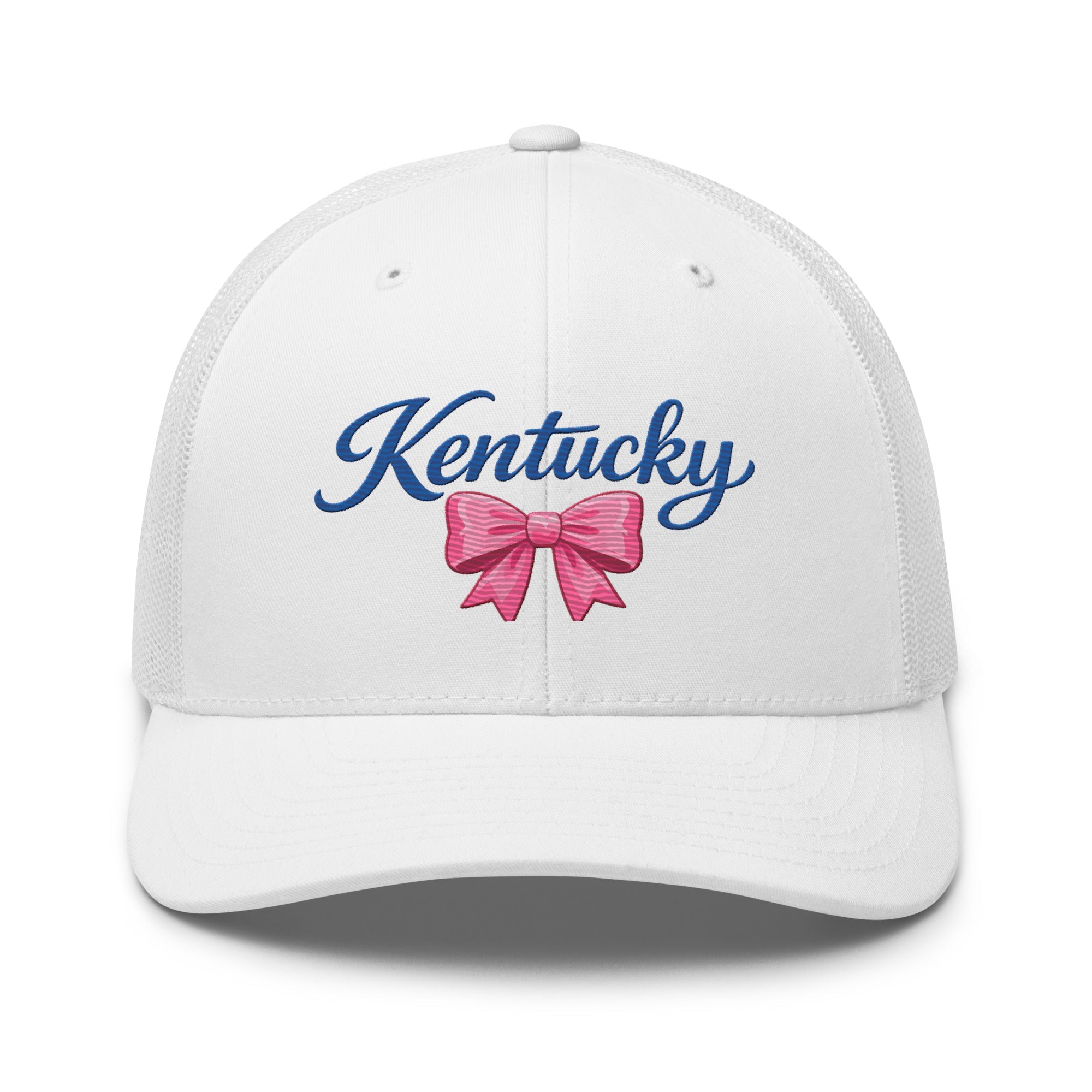 Kentucky Trucker Cap | Script & Bow Design | Classic Mesh Snapback - Bluegrass Elite Apparel LLC