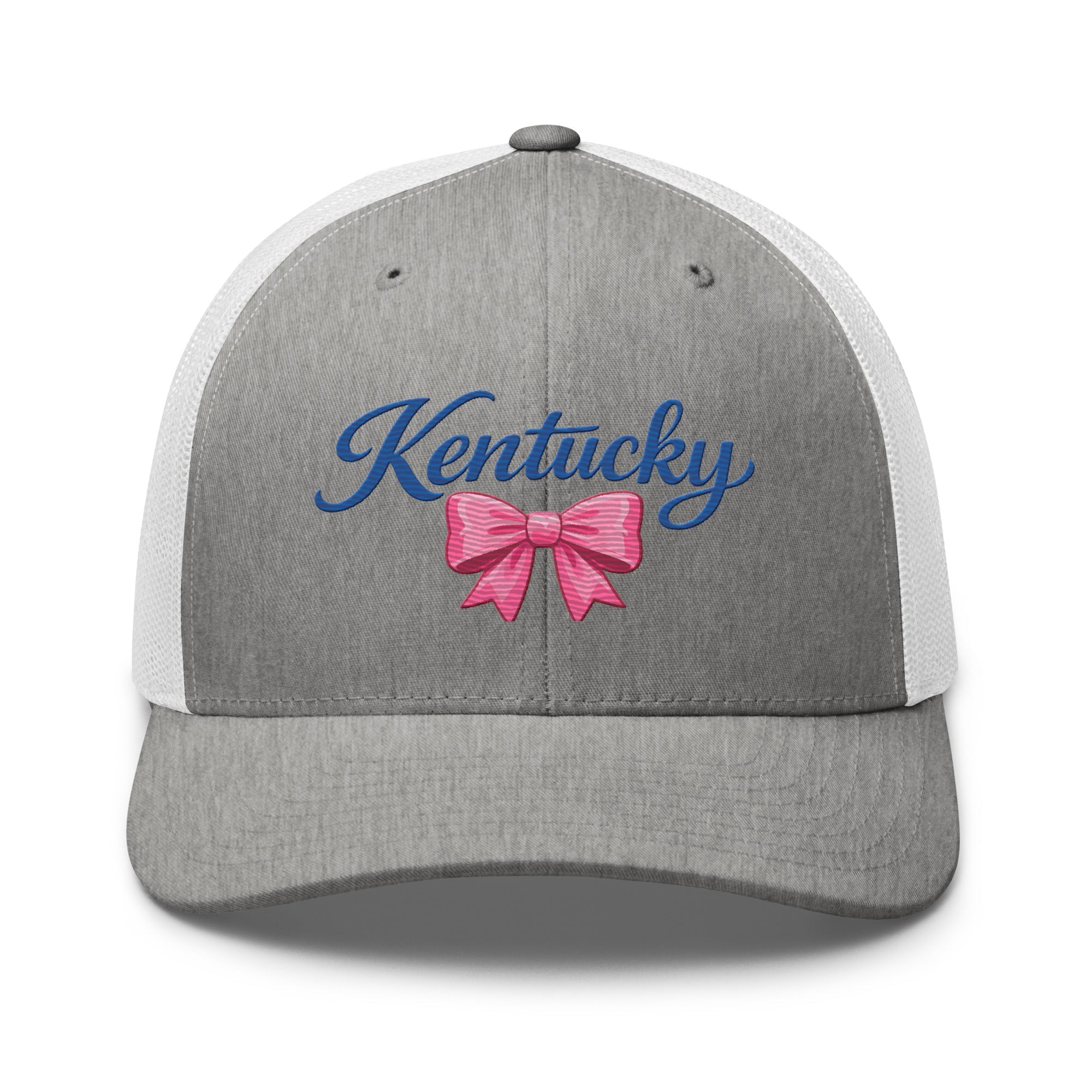 Kentucky Trucker Cap | Script & Bow Design | Classic Mesh Snapback - Bluegrass Elite Apparel LLC