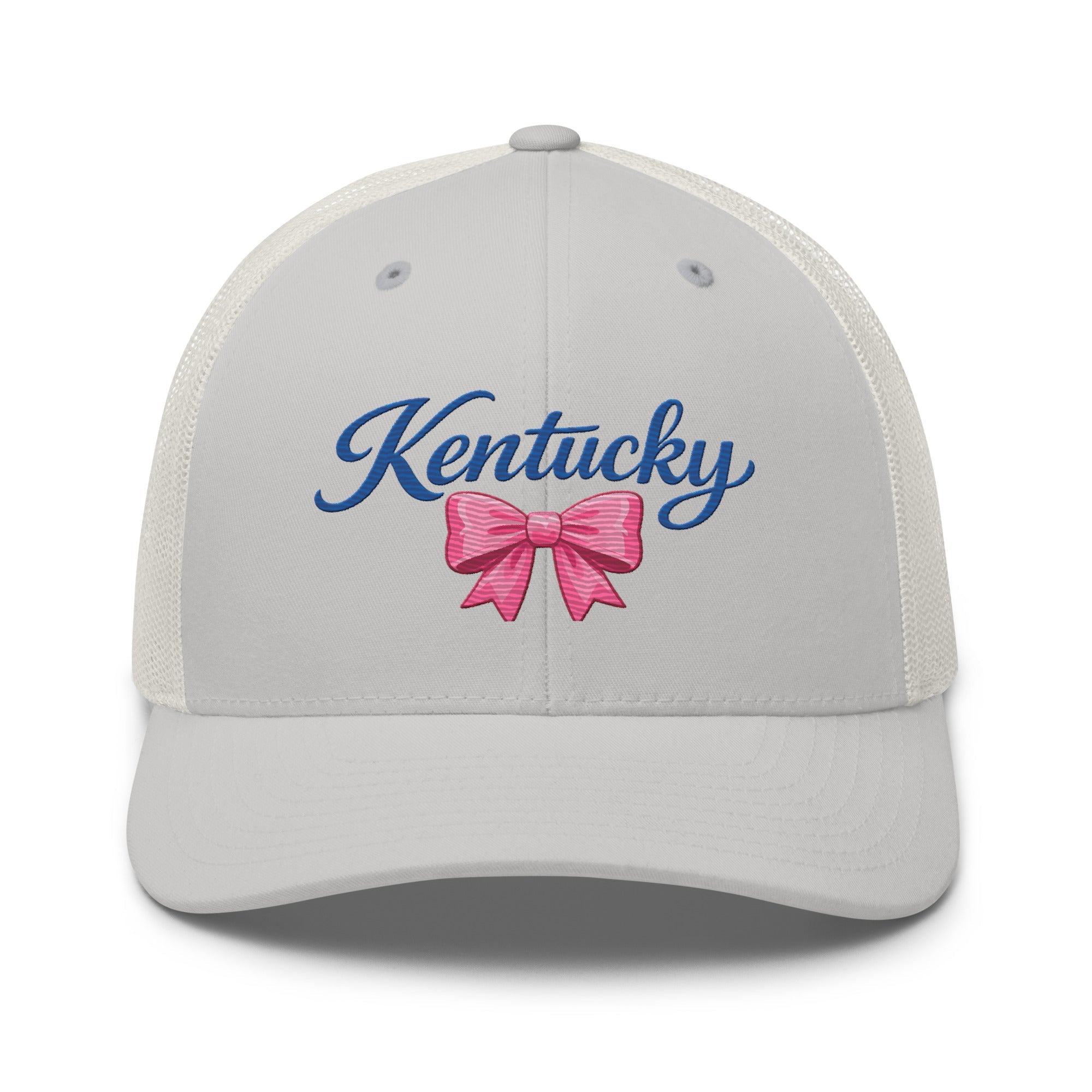 Kentucky Trucker Cap | Script & Bow Design | Classic Mesh Snapback - Bluegrass Elite Apparel LLC