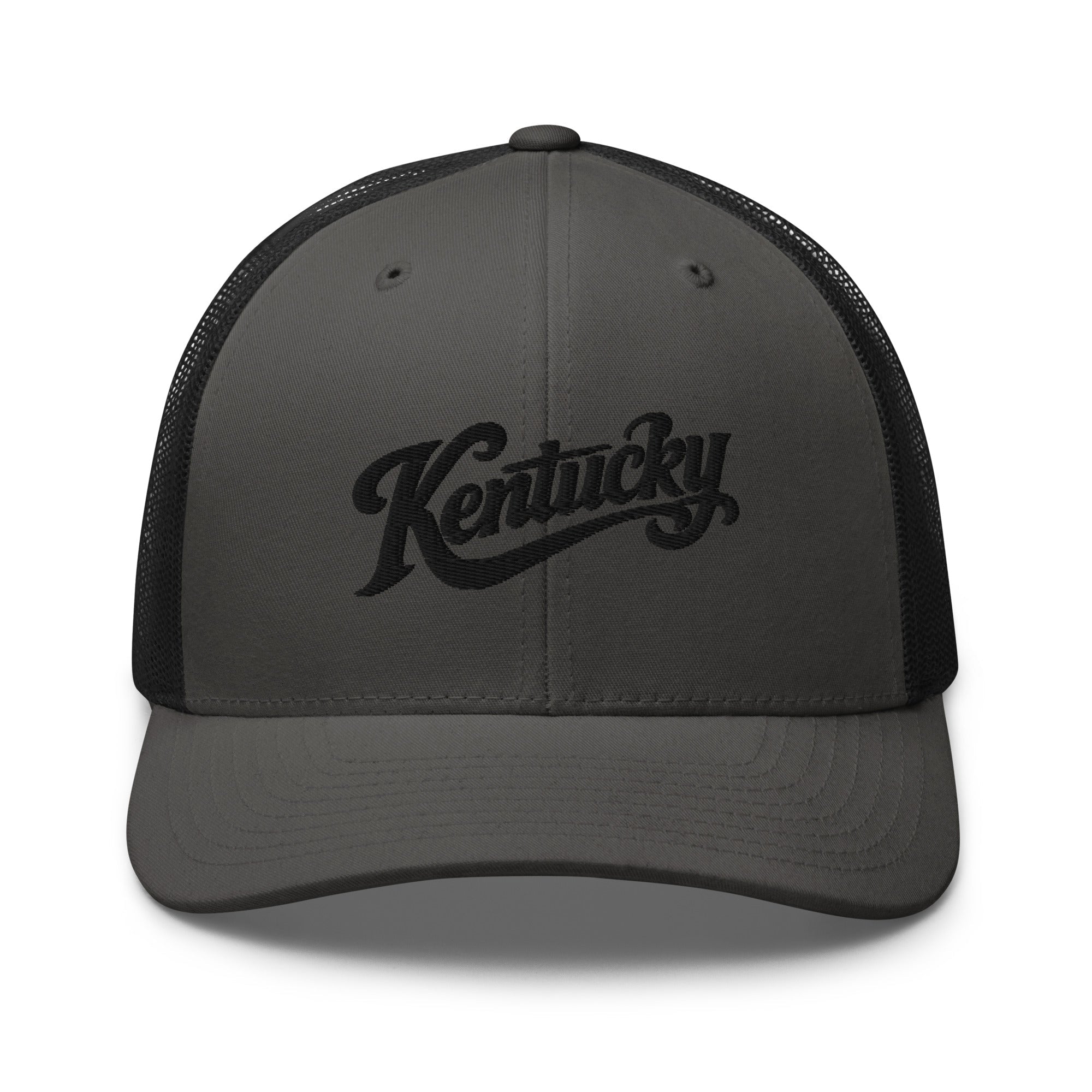 Kentucky Trucker Hat | 3D Puff Embroidery Script | Classic Mesh Cap - Bluegrass Elite Apparel LLC