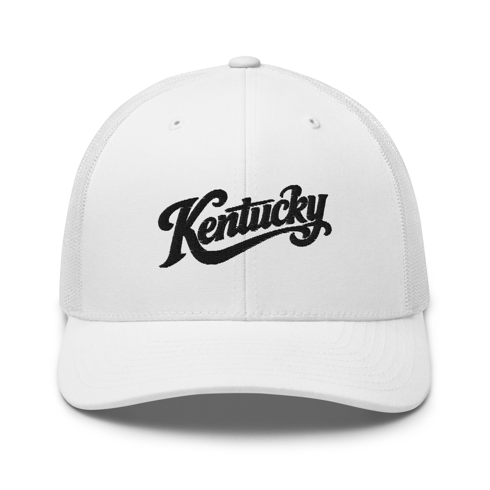 Kentucky Trucker Hat | 3D Puff Embroidery Script | Classic Mesh Cap - Bluegrass Elite Apparel LLC