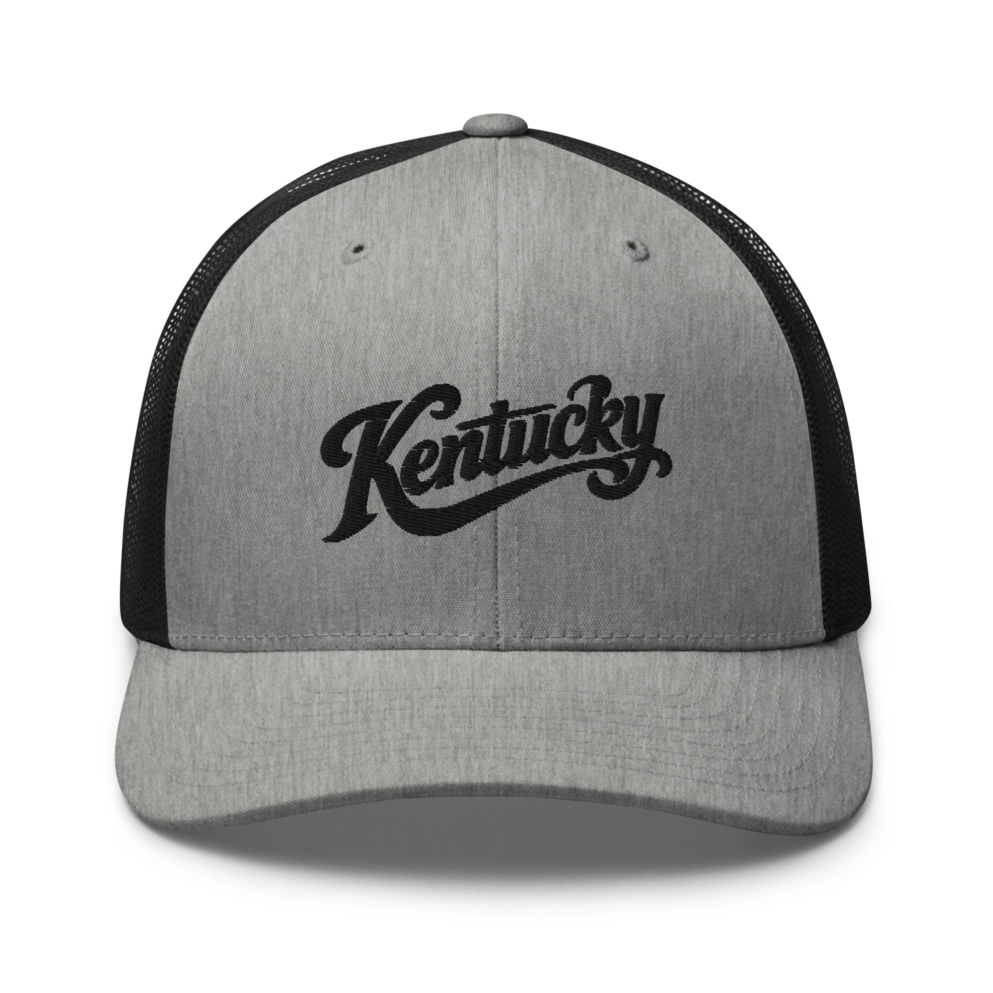 Kentucky Trucker Hat | 3D Puff Embroidery Script | Classic Mesh Cap - Bluegrass Elite Apparel LLC