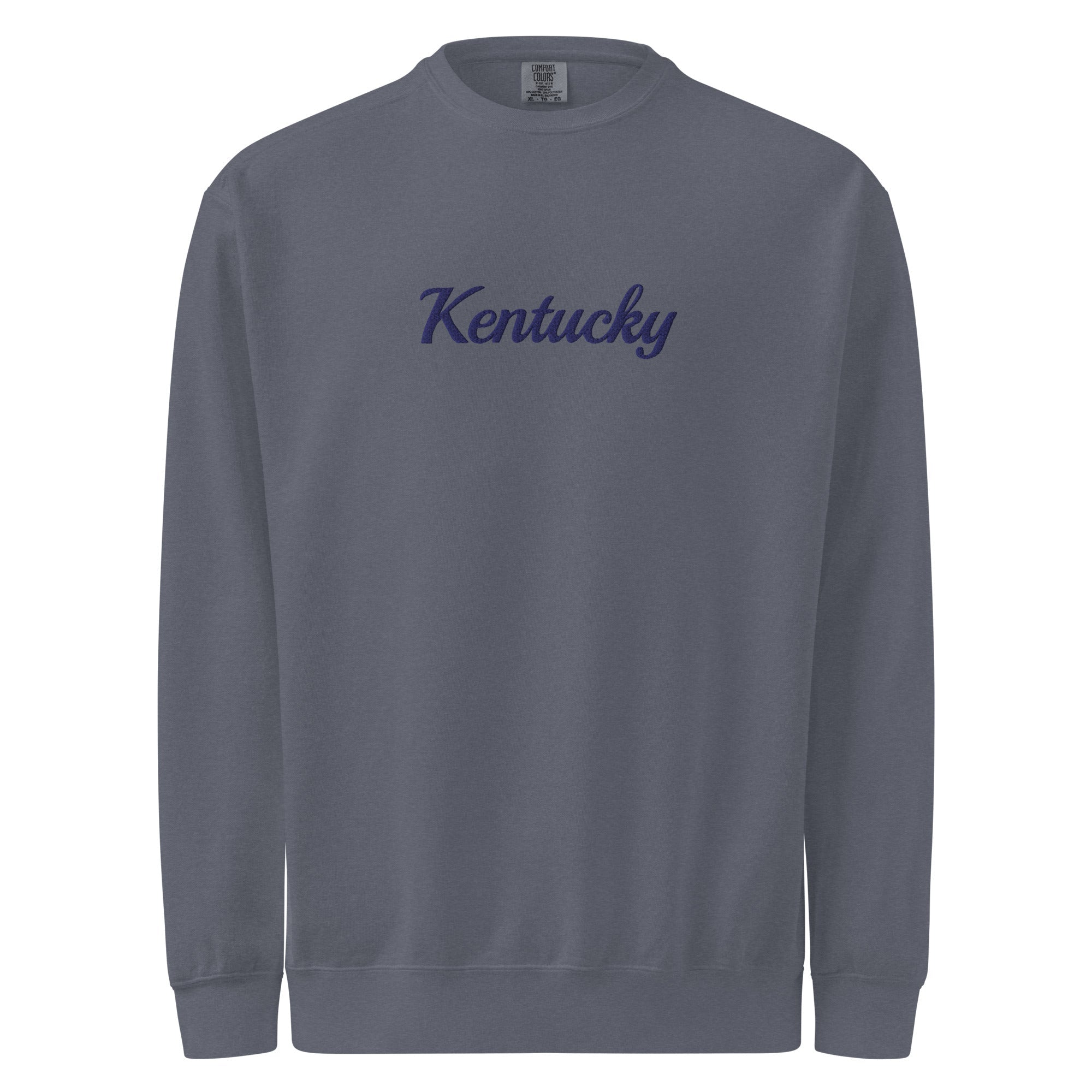Kentucky Unisex Garment - Dyed Sweatshirt | Vintage Soft Heavyweight Fleece - Bluegrass Elite Apparel LLC