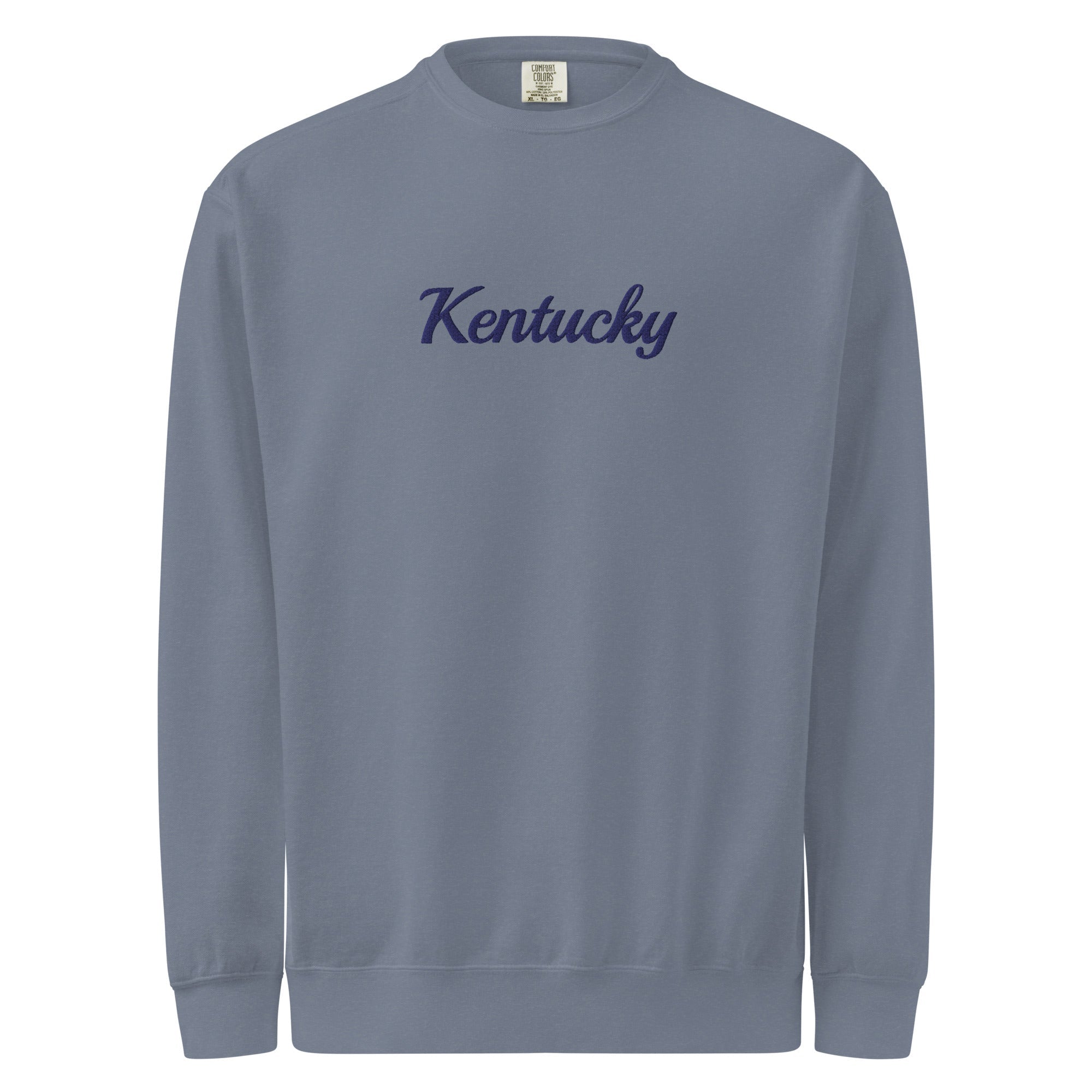 Kentucky Unisex Garment - Dyed Sweatshirt | Vintage Soft Heavyweight Fleece - Bluegrass Elite Apparel LLC
