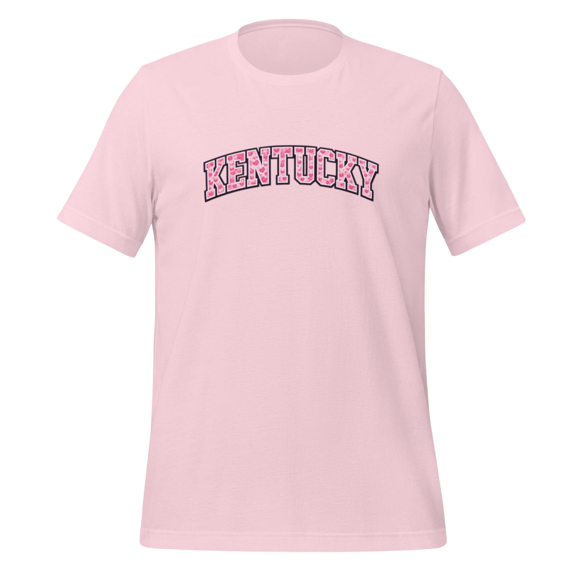 Kentucky Valentine's T-Shirt | Pink Heart Print | Classic Cotton - Bluegrass Elite Apparel LLC
