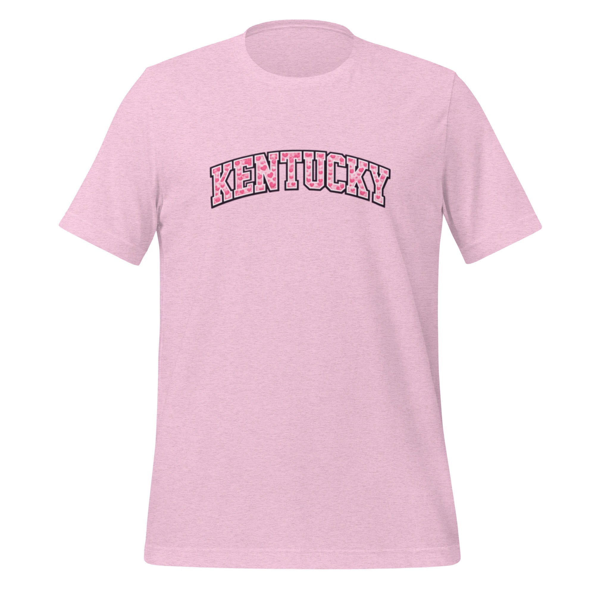 Kentucky Valentine's T-Shirt | Pink Heart Print | Classic Cotton - Bluegrass Elite Apparel LLC