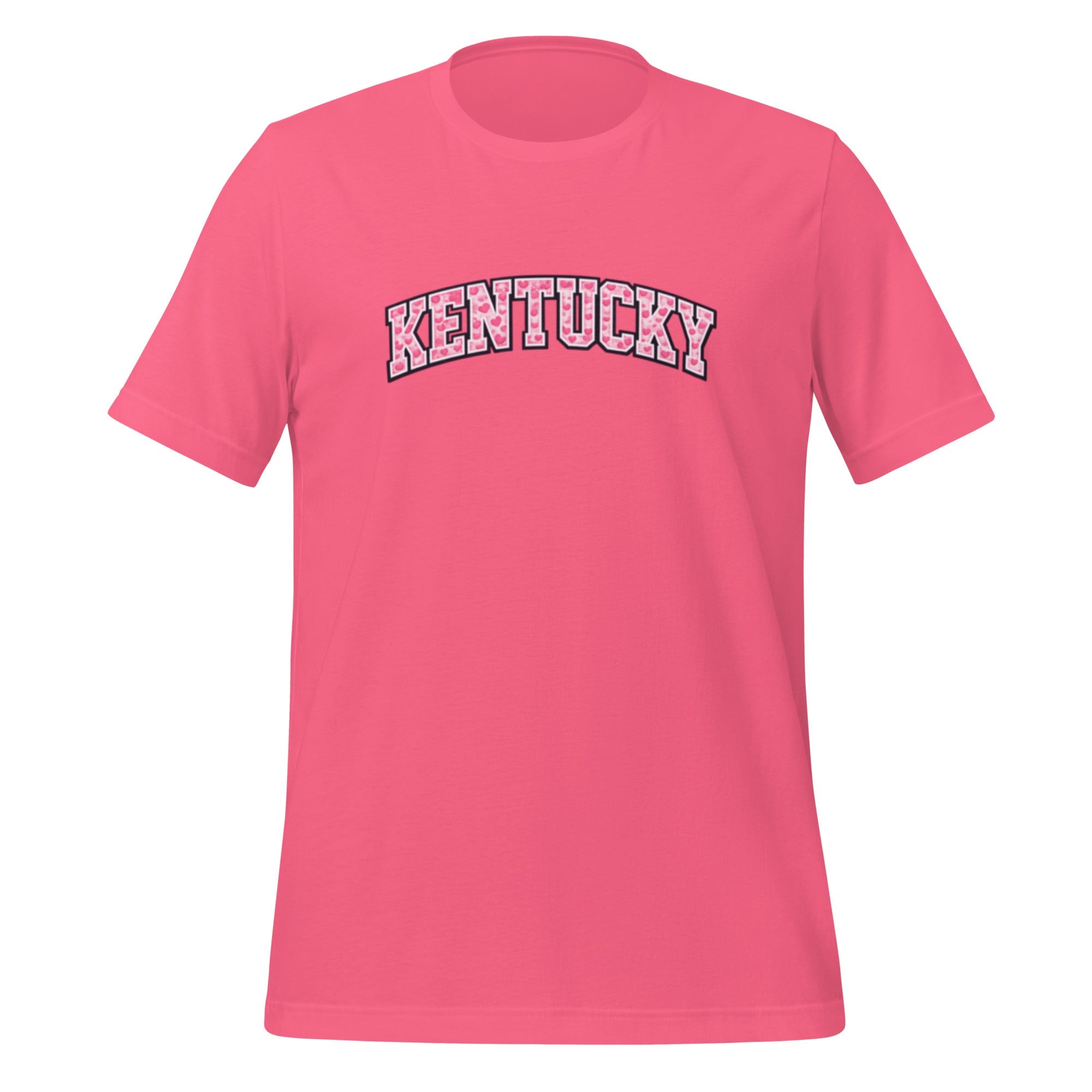Kentucky Valentine's T-Shirt | Pink Heart Print | Classic Cotton - Bluegrass Elite Apparel LLC