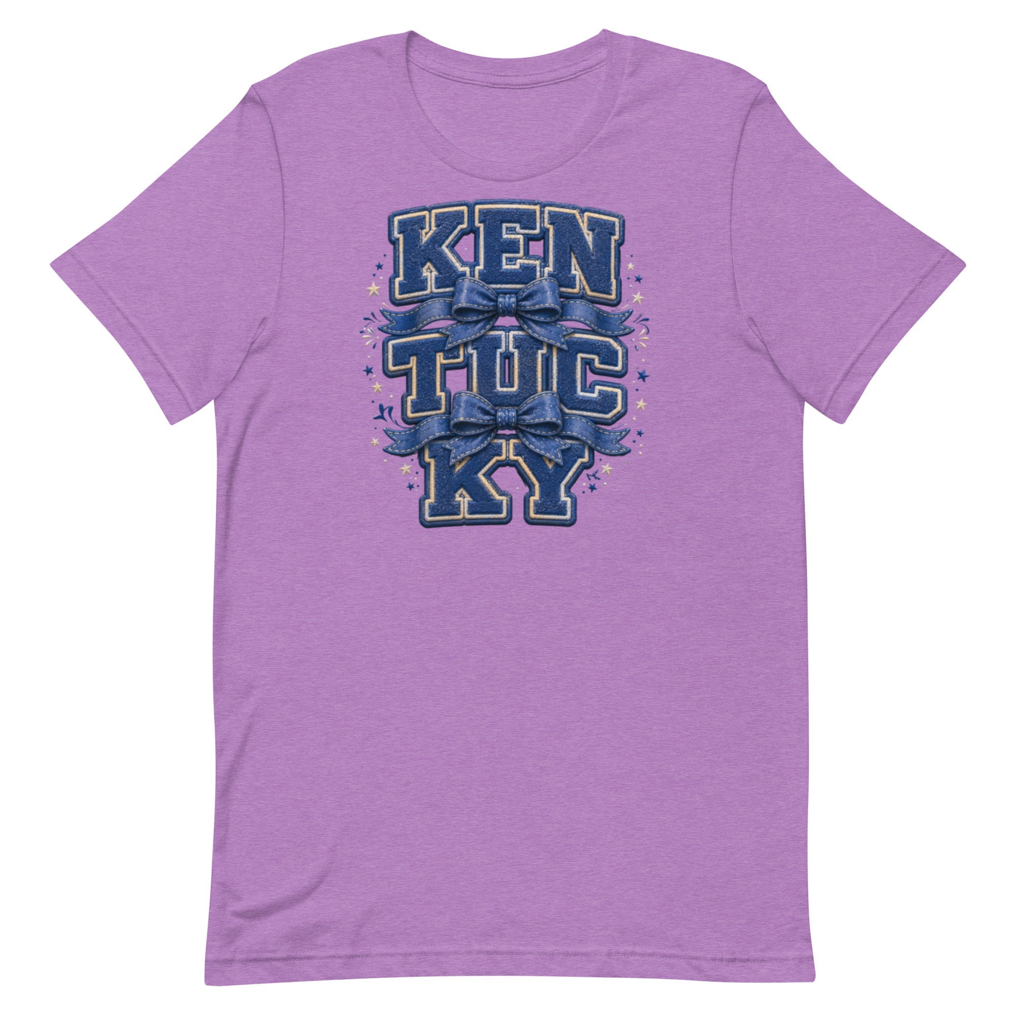 Kentucky Varsity Bow Tee | Vintage Letter Patch Design | Classic - Bluegrass Elite Apparel LLC