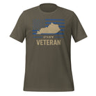 Kentucky Veteran T-Shirt | Blue Line Flag Design | Classic - Bluegrass Elite Apparel LLC