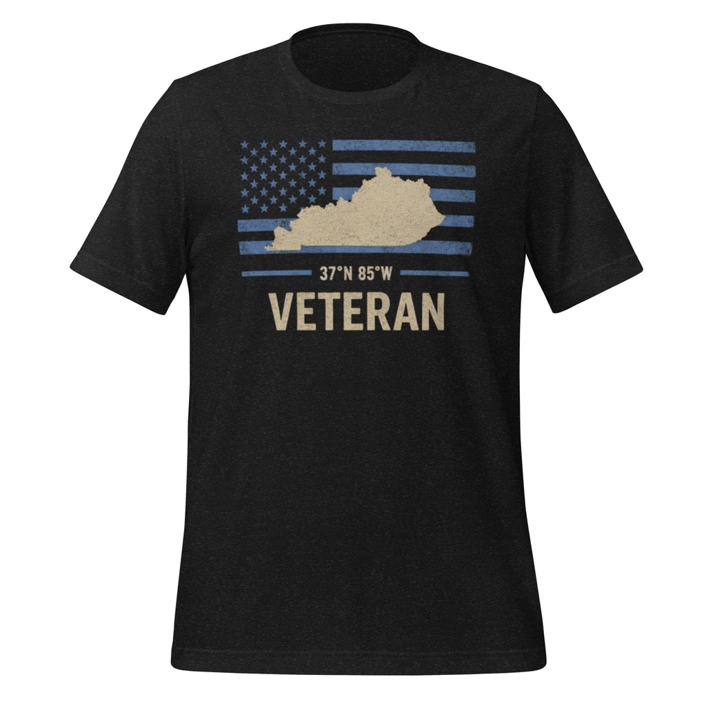 Kentucky Veteran T-Shirt | Blue Line Flag Design | Classic - Bluegrass Elite Apparel LLC