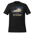 Kentucky Veteran T-Shirt | Blue Line Flag Design | Classic - Bluegrass Elite Apparel LLC