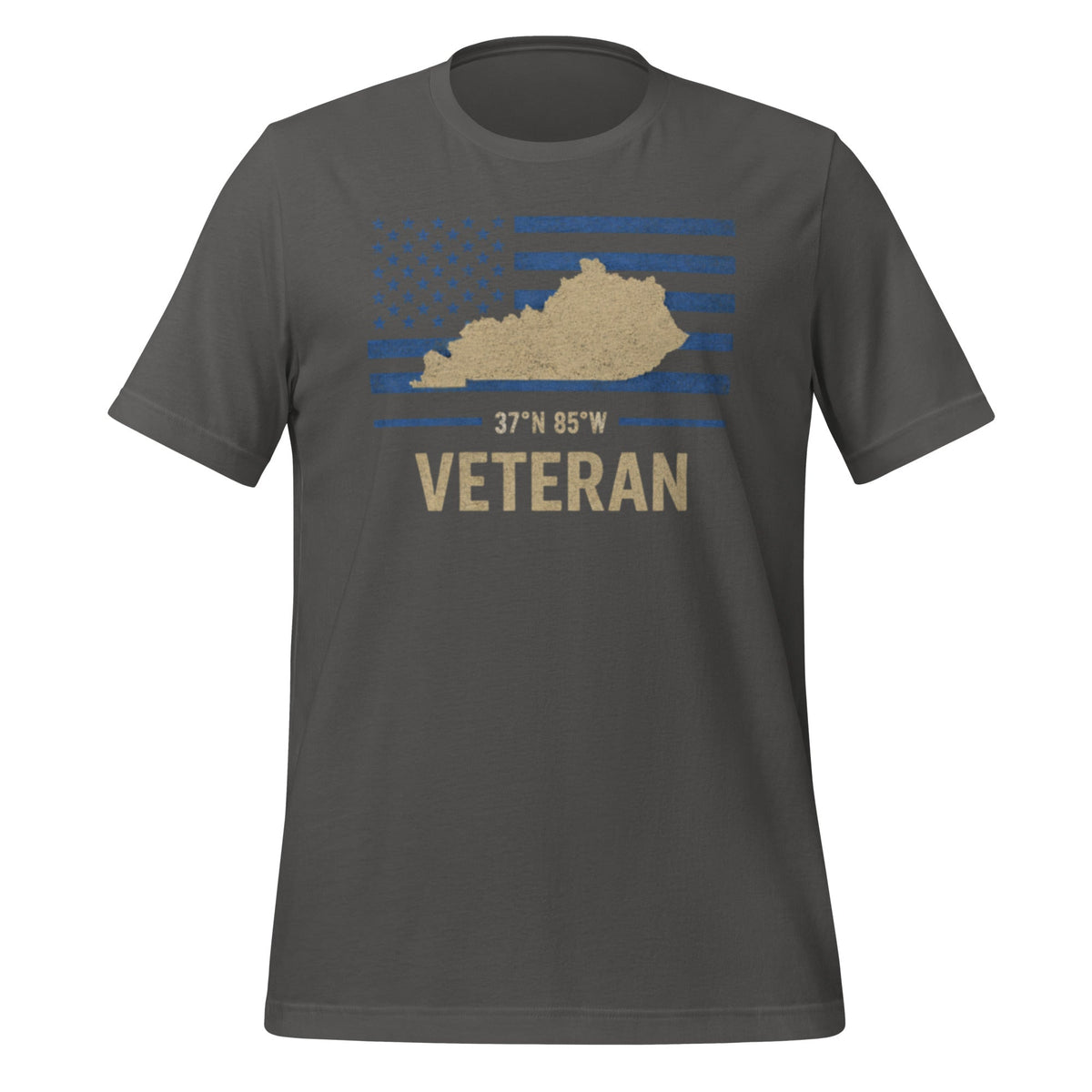 Kentucky Veteran T-Shirt | Blue Line Flag Design | Classic - Bluegrass Elite Apparel LLC