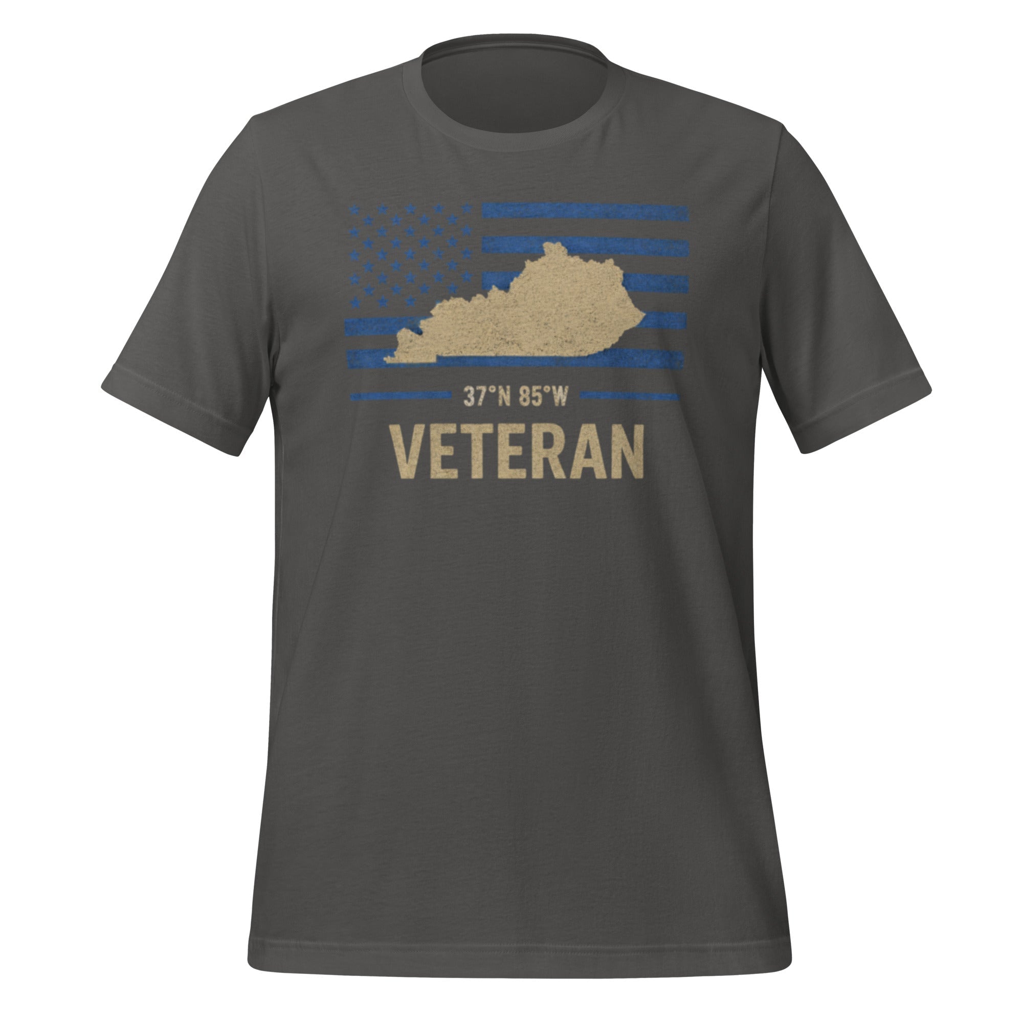 Kentucky Veteran T-Shirt | Blue Line Flag Design | Classic - Bluegrass Elite Apparel LLC