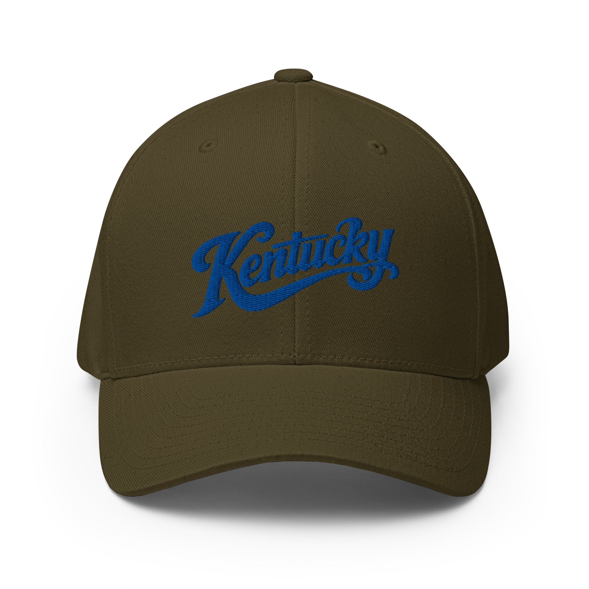 Kentucky Vintage Script Hat | Stretch Fit Twill Cap - Bluegrass Elite Apparel LLC