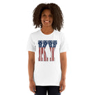 Kentucky Vintage Script Patriotic Graphic T-Shirt - Bluegrass Elite Apparel LLC