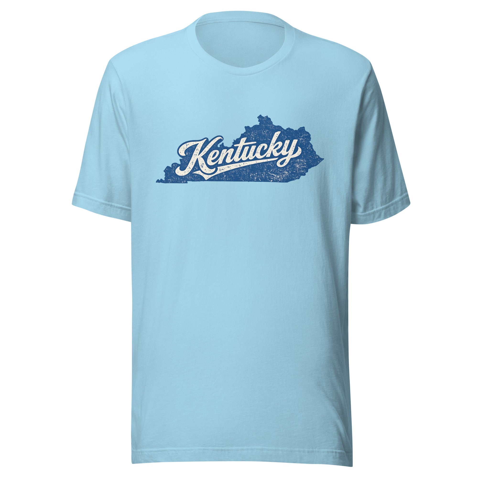Kentucky Vintage Script State Tee | Worn White Graphic | Classic - Bluegrass Elite Apparel LLC
