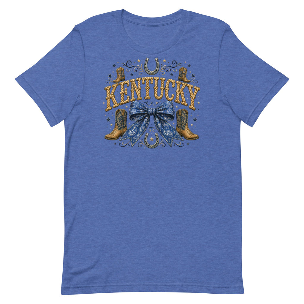 Kentucky Western Bow Tee | Rope Letter Design | Classic - Bluegrass Elite Apparel LLC