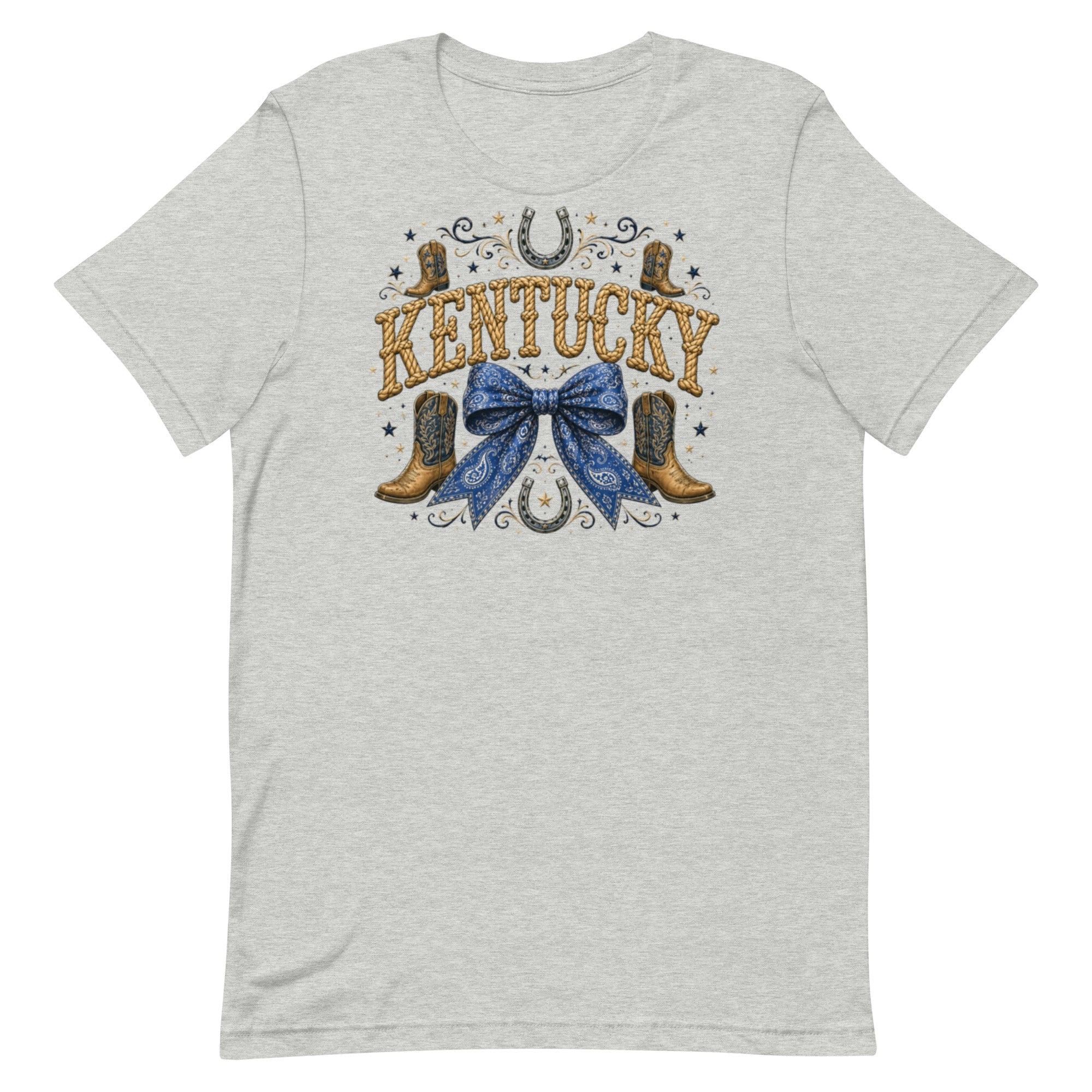 Kentucky Western Bow Tee | Rope Letter Design | Classic - Bluegrass Elite Apparel LLC