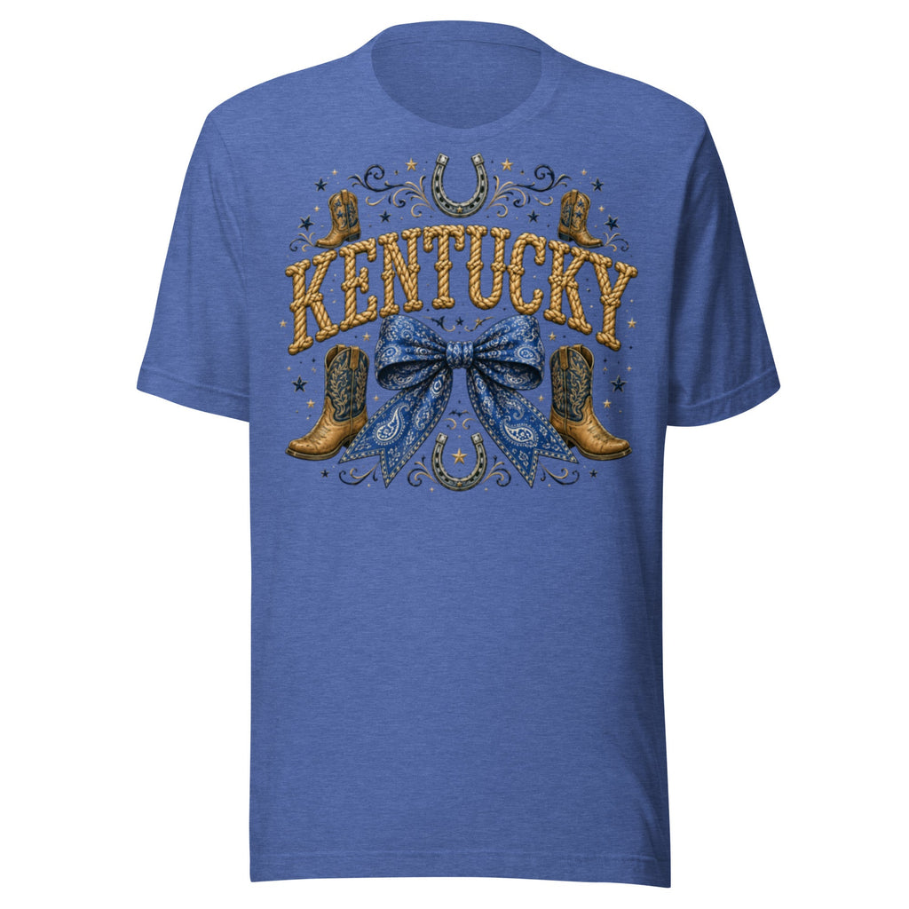 Kentucky Western Bow Tee | Rope Letter Design | Classic - Bluegrass Elite Apparel LLC