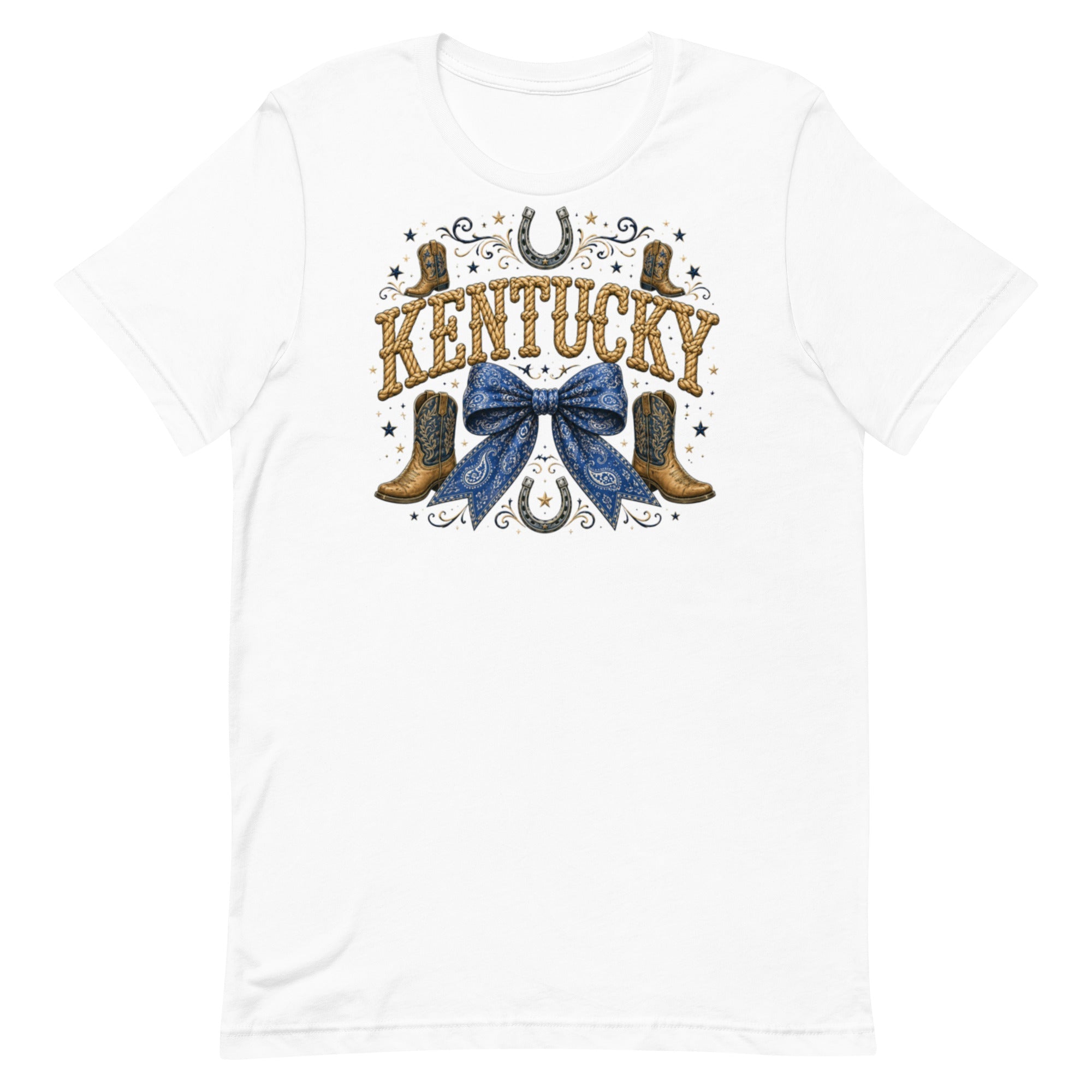 Kentucky Western Bow Tee | Rope Letter Design | Classic - Bluegrass Elite Apparel LLC