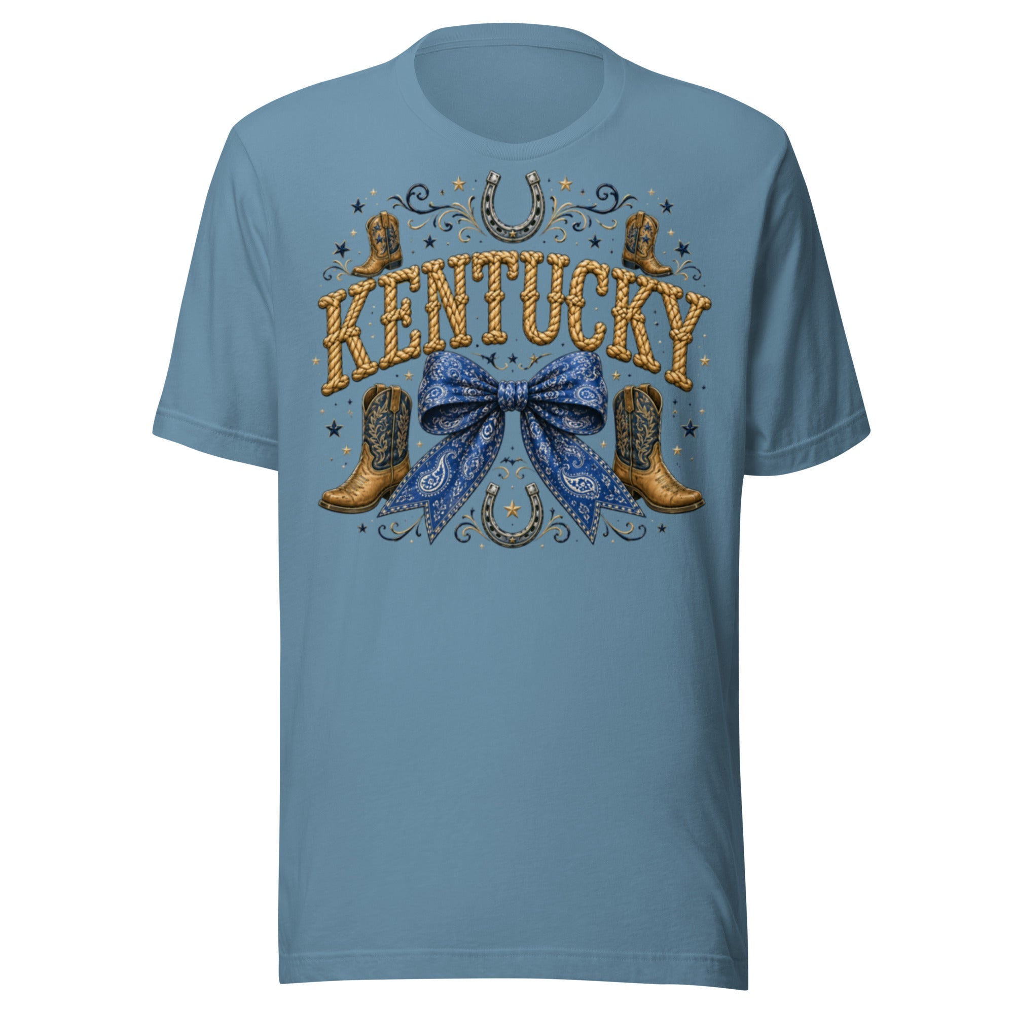 Kentucky Western Bow Tee | Rope Letter Design | Classic - Bluegrass Elite Apparel LLC
